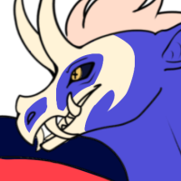 Old blue oni