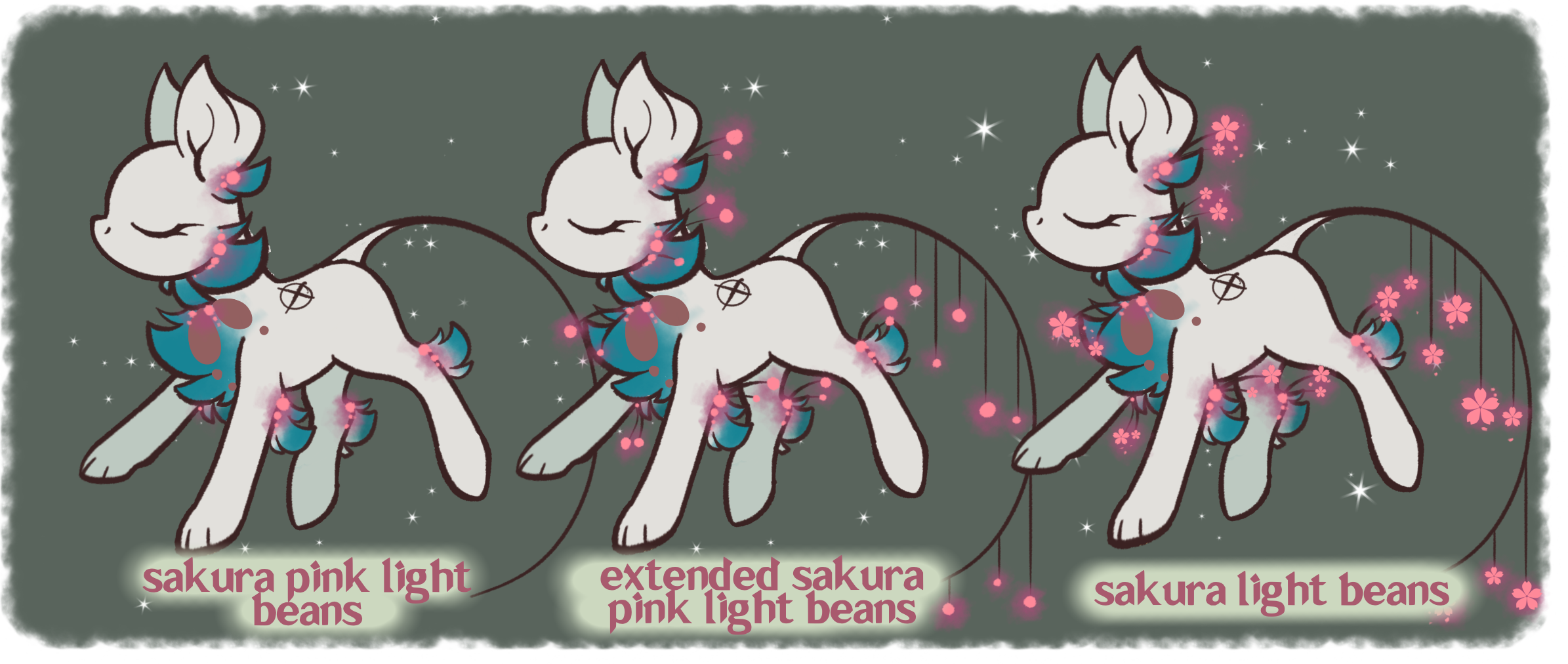 Sakura Pink Light Beans Alternate Types