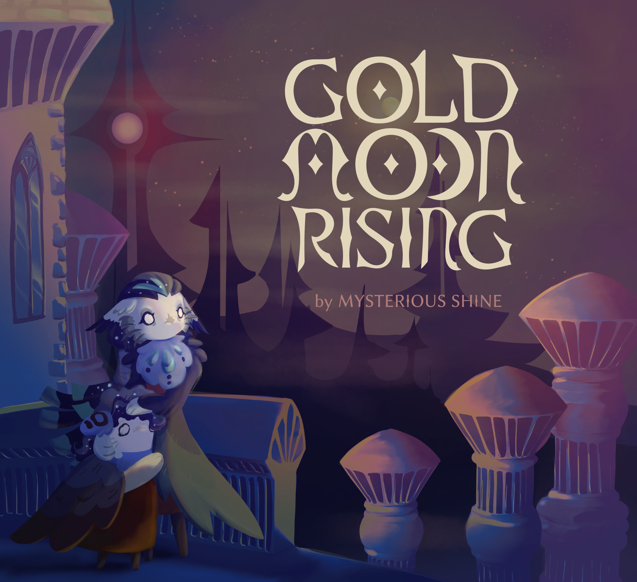 Gold moon rising front cover