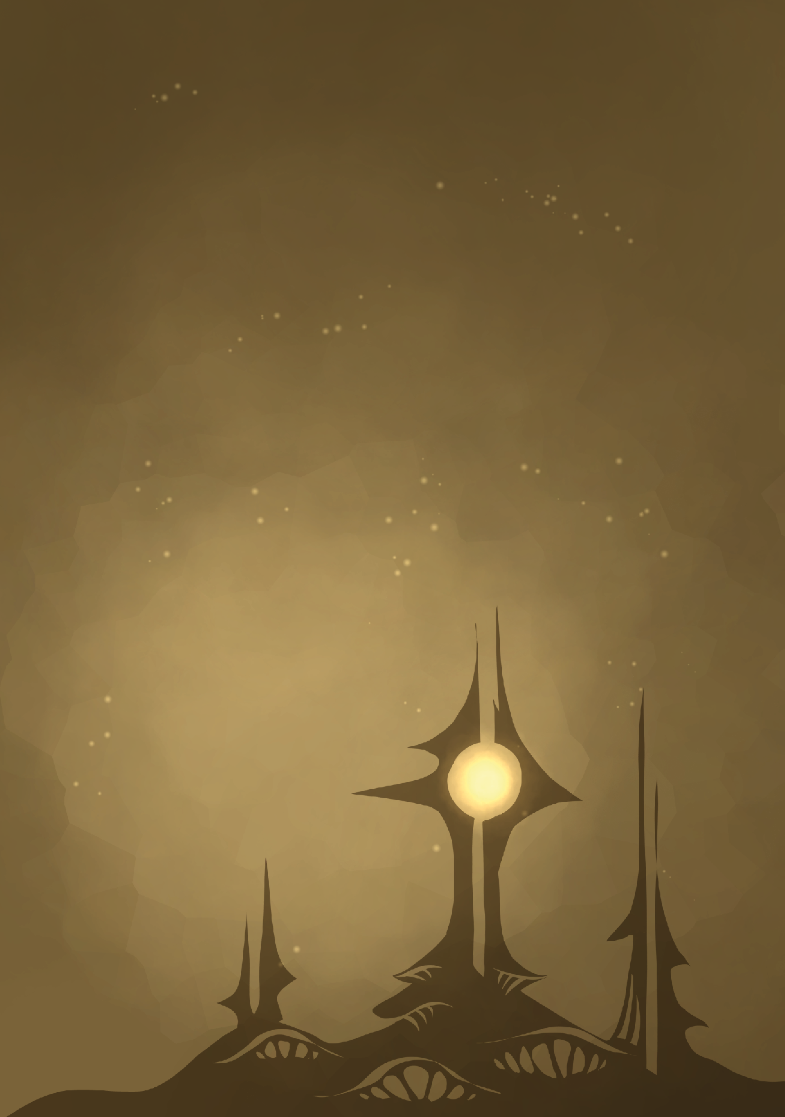 Golden back cover