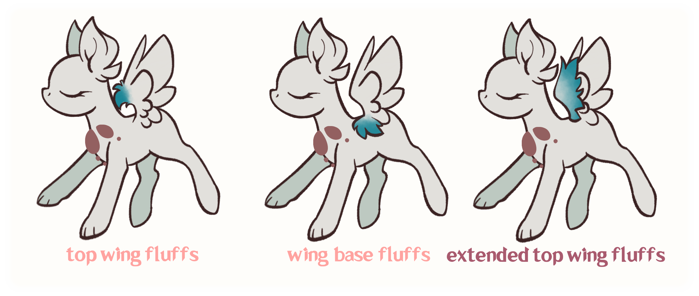 Paw and Hoof fluffs alternate traits